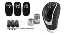 Manete de Velocidades Universal Preta com Indicação de Mudanças