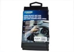 Capa de Volante Preta "Soft Skin" 38 a 40 cm