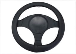 Capa de Volante Preta "Soft Skin" 38 a 40 cm