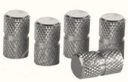 Kit 5 Tampas Cromadas para Válvulas de Pneus