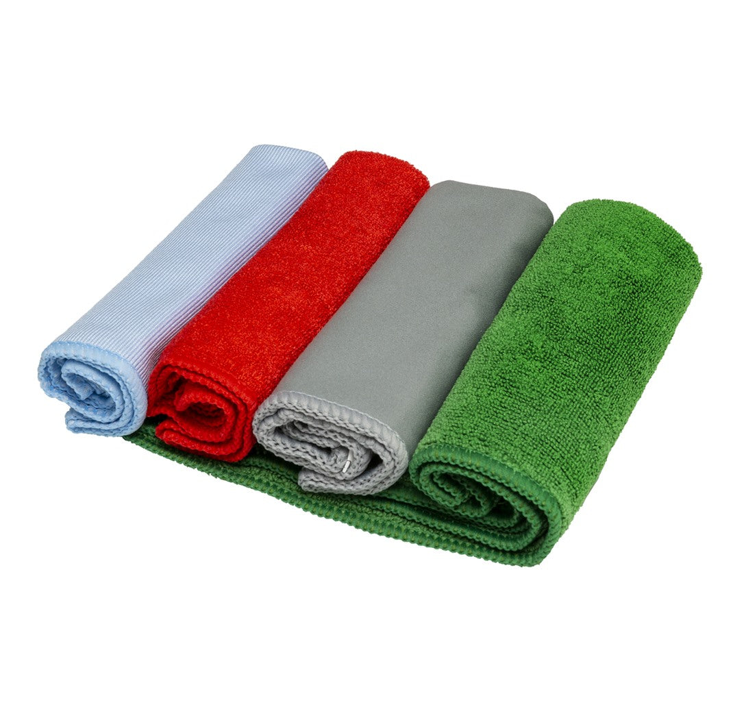 Conjunto de 4 Panos Microfibra Multiusos 40x30 cm Turtle Wax