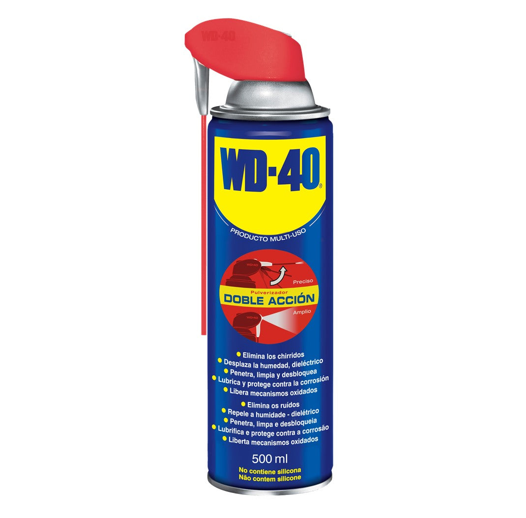 Lubrificante Multi-Uso WD-40 500 ml com Pulverizador de Dupla Acção