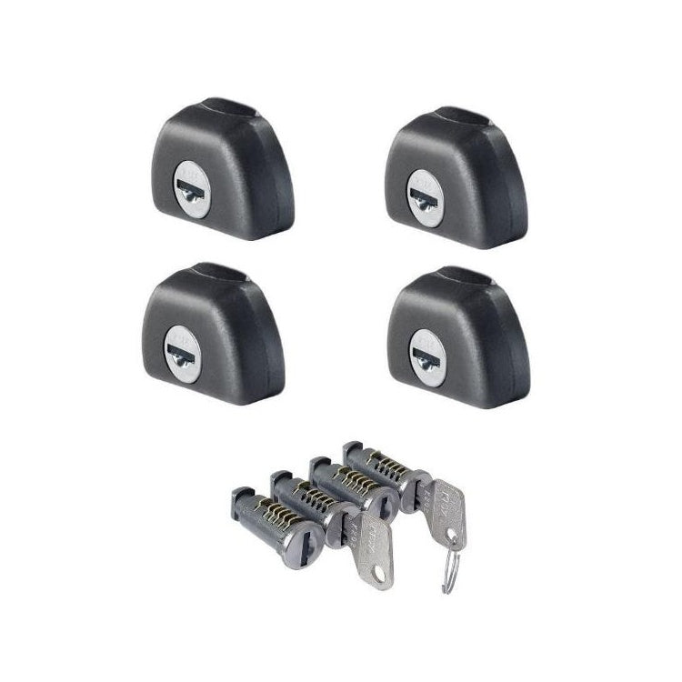 4 anti-theft end caps CRUZ Alu 45x30 + 4 anti-theft key locks (new profile NT-8/3 end caps 012-162) #1