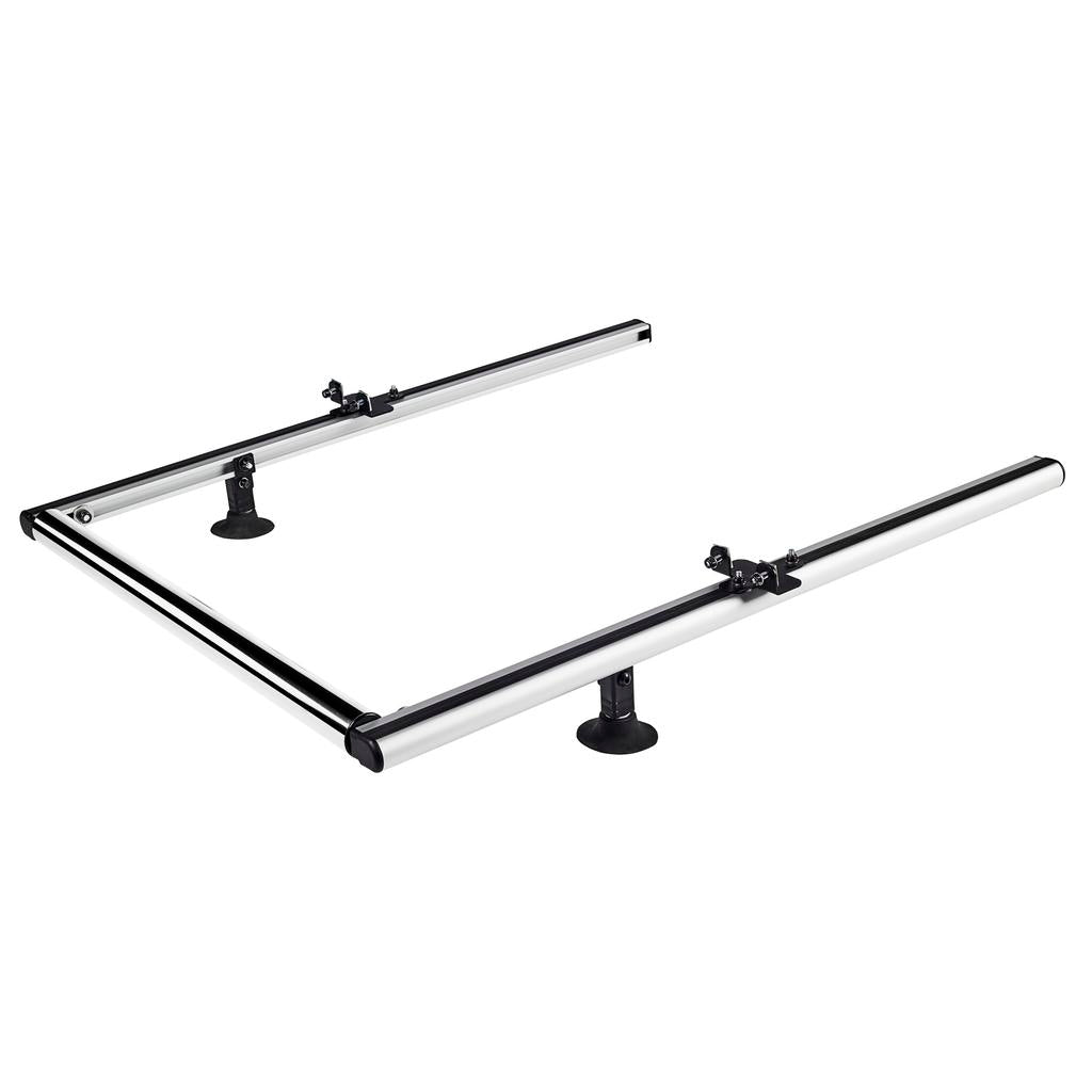 2 aluminium extensible roller CRUZ supports + 60 cm inox roller #1