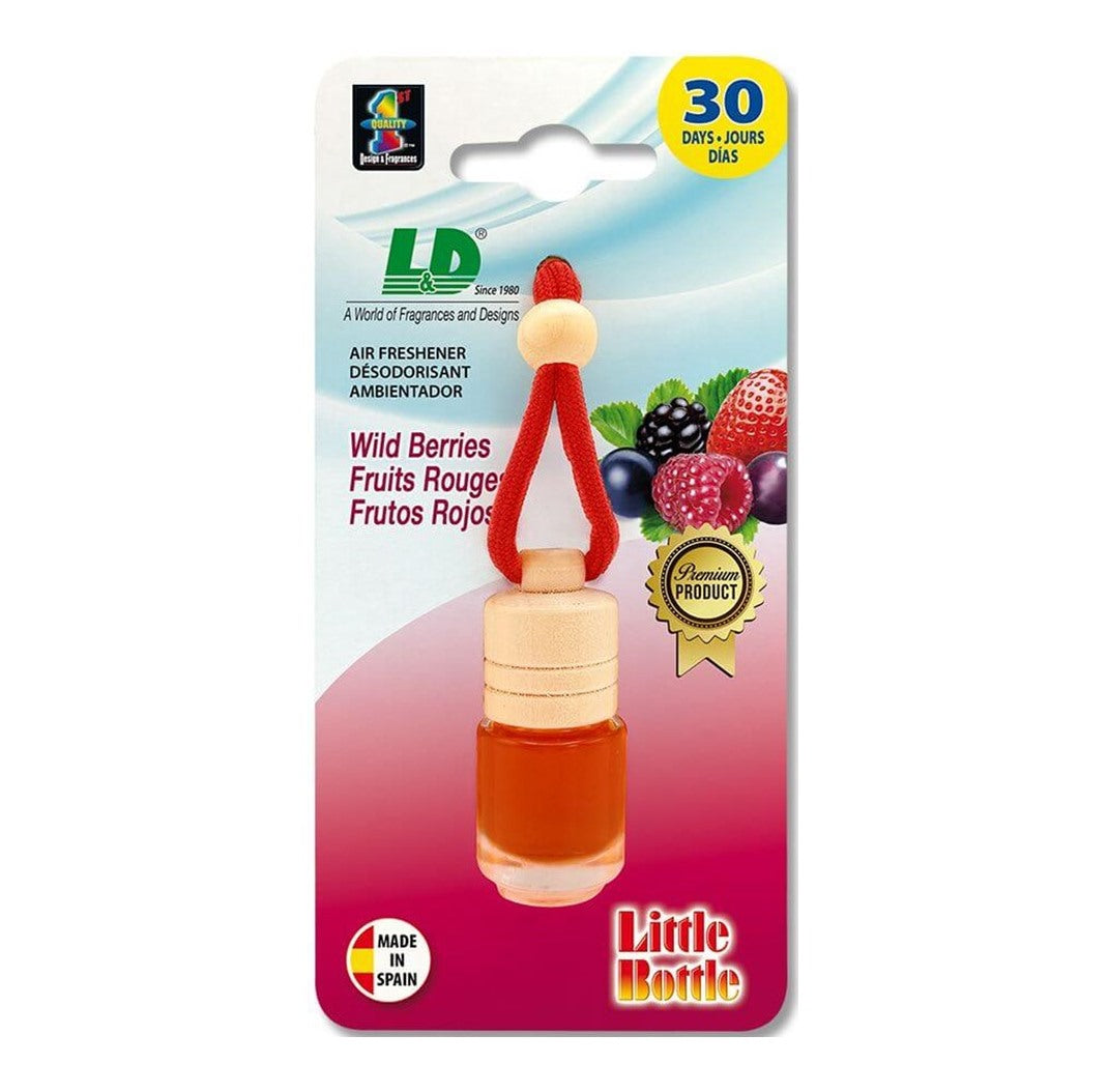 Ambientador Little Bottle em Blister Frutos Vermelhos