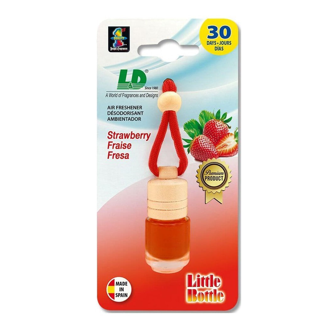Ambientador Little Bottle em Blister Morango