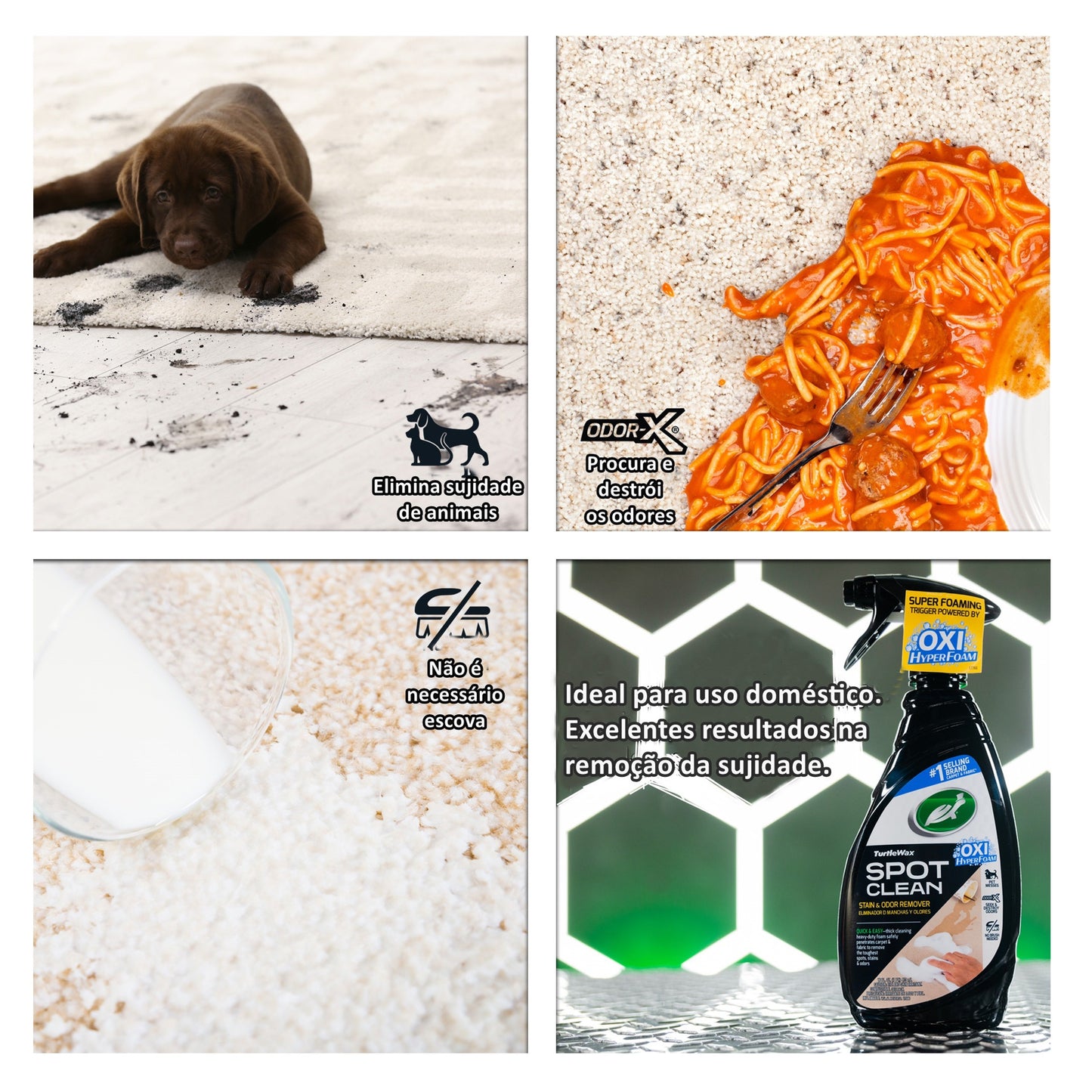 Eliminador de Manchas e Odores "Spot Clean" 500 ml Turtle Wax
