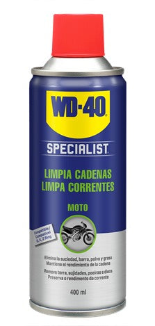 Limpa Correntes para Moto WD-40 Specilaist Motorbike 400 ml