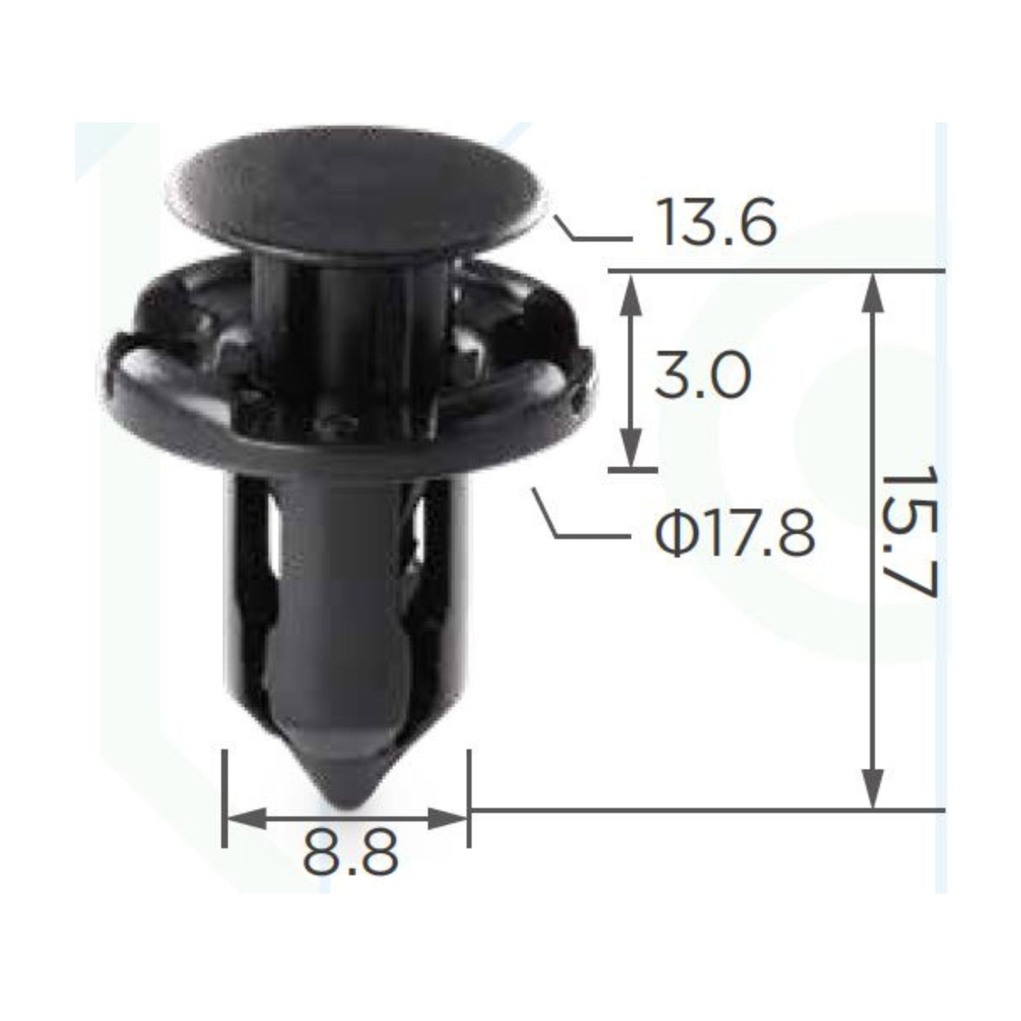 Molas de Fixação em Plástico C680 (embalagem com 50 molas)