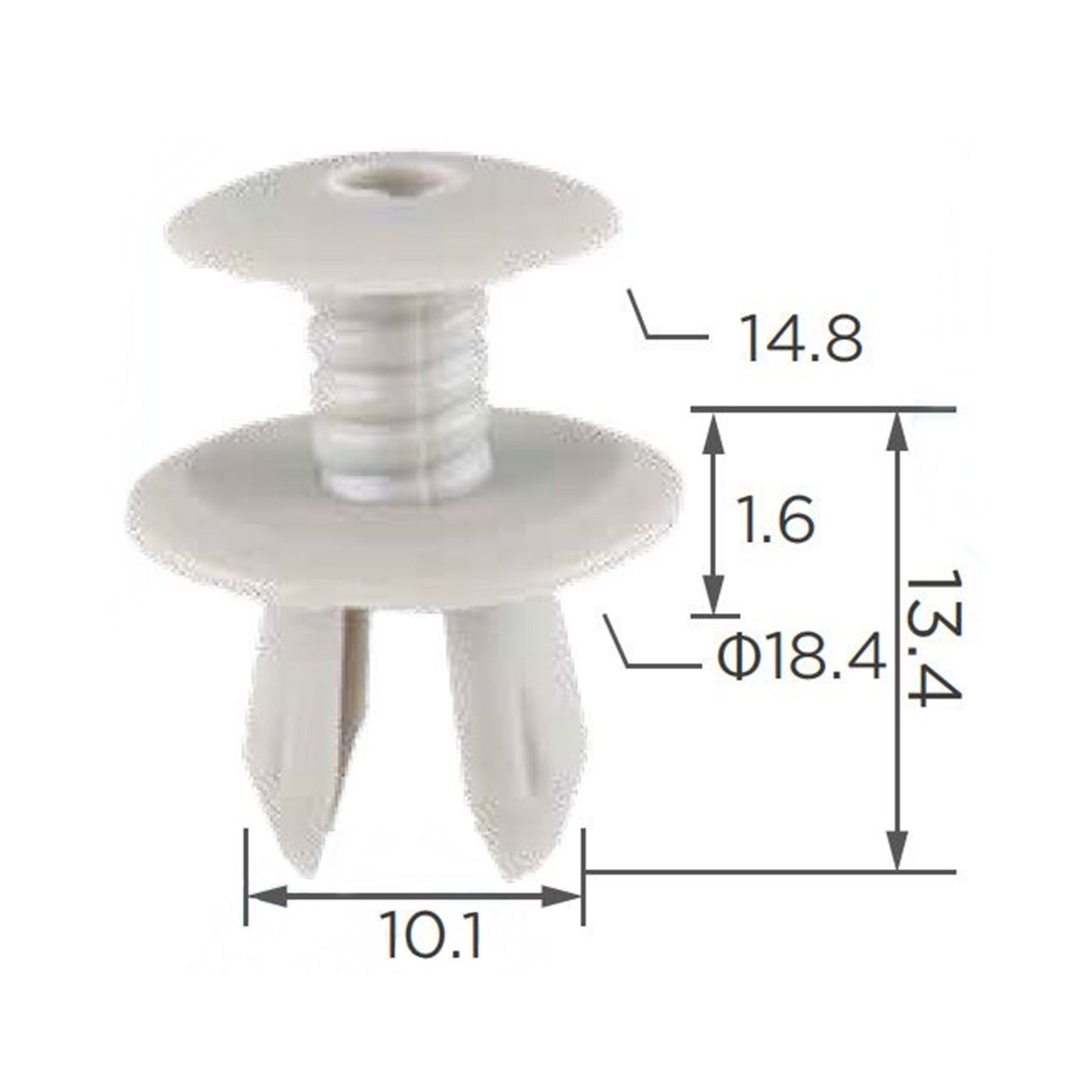 Molas de Fixação em Plástico C929 (embalagem com 50 molas)