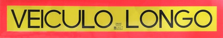 Placa Reflectora Veículo Longo Modelo 4 em Chapa