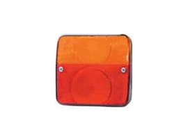 Farolim Traseiro Amarelo / Vermelho com Luz de Matrícula