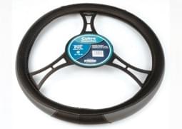 Capa de Volante Preta/Cinza TPE Ecologic 37 a 39 cm