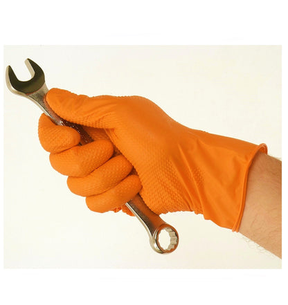 Luvas Nitrilo Laranja Ultragrip Tamanho XL (Cx.50 unidades)