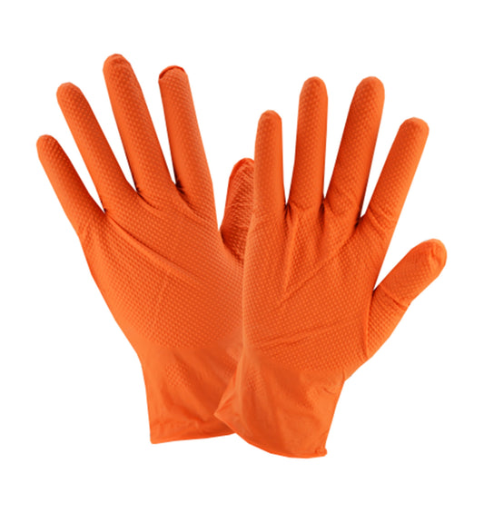 Luvas Nitrilo Laranja Ultragrip Tamanho XL (Cx.50 unidades)