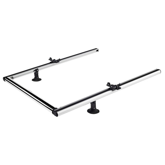 2 aluminium extensible roller CRUZ supports + 60 cm inox roller #1
