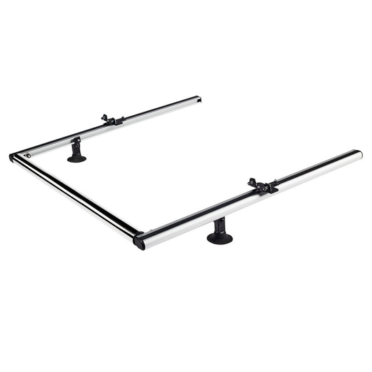 2 aluminium extensible roller CRUZ supports + 80 cm inox roller #1