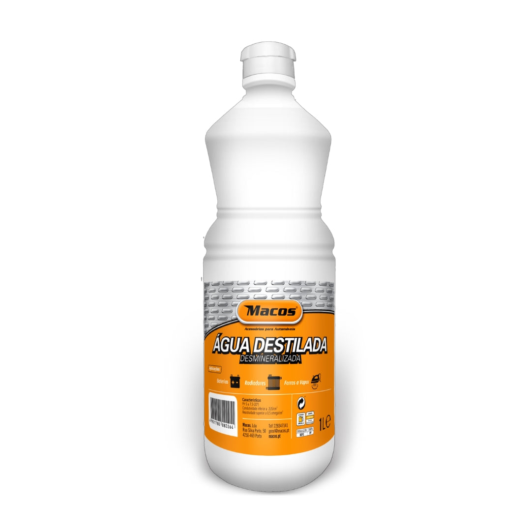 Água Destilada 1L Macos
