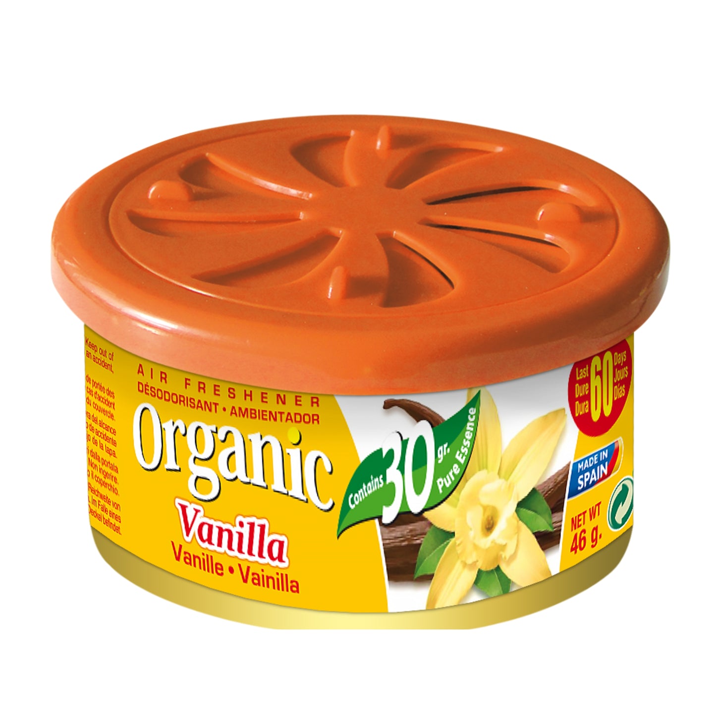 Ambientador em Lata Organic Baunilha