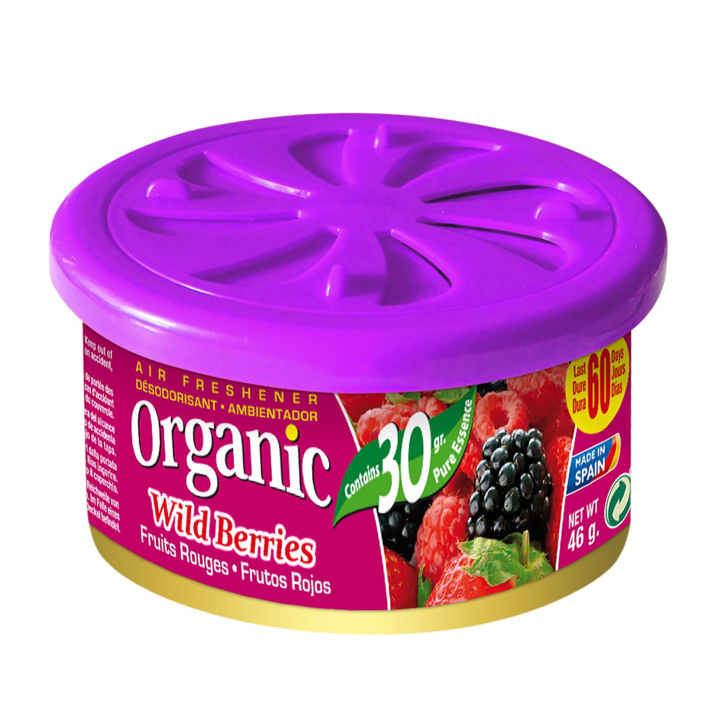 Ambientador em Lata Organic Frutos Vermelhos