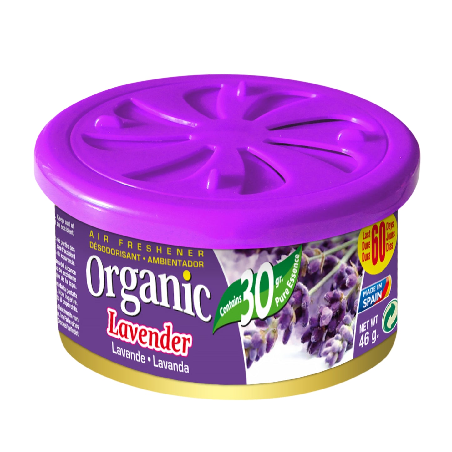 Ambientador em Lata Organic Lavanda