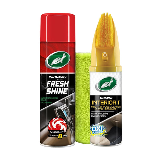Fresh Shine Morango, Limpa Tecidos e Pano Microfibra