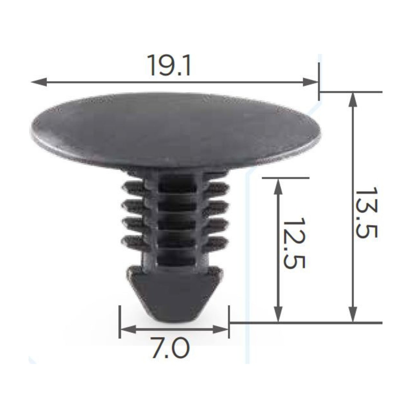 Molas de Fixação em Plástico C140 (embalagem com 50 molas)