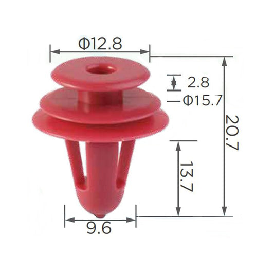 Molas de Fixação em Plástico C371 (embalagem com 50 molas)