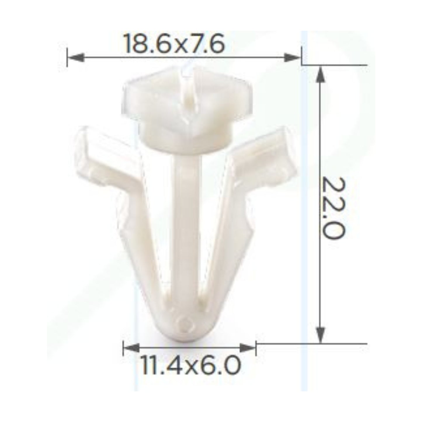 Molas de Fixação em Plástico C545 (embalagem com 50 molas)
