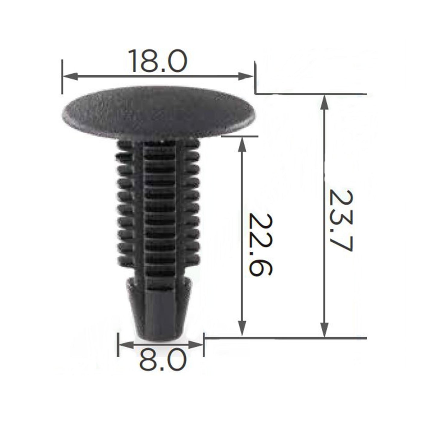 Molas de Fixação em Plástico C109 (embalagem com 50 molas)