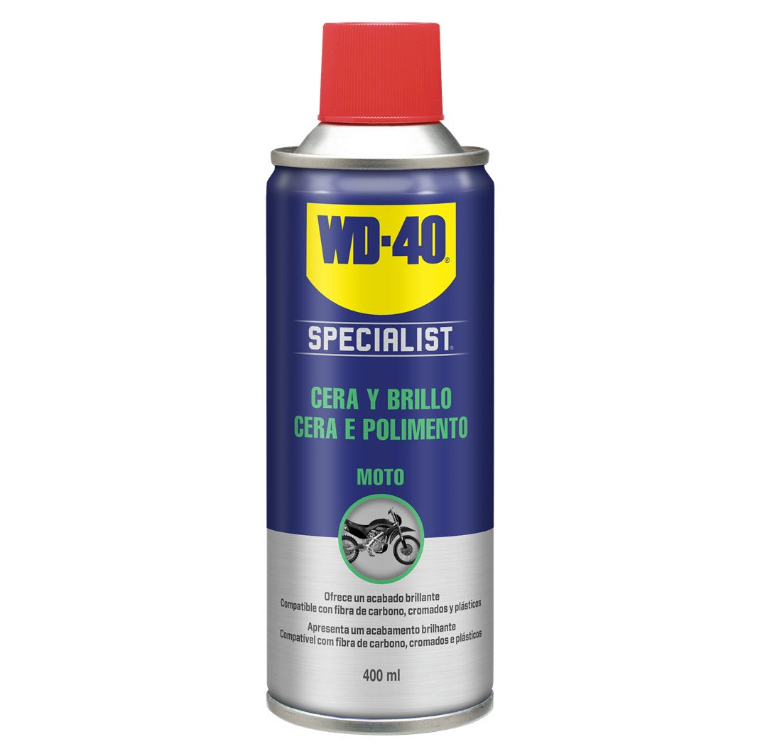 Cera e Polimento para Moto WD-40 Specialist Motorbike 400 ml