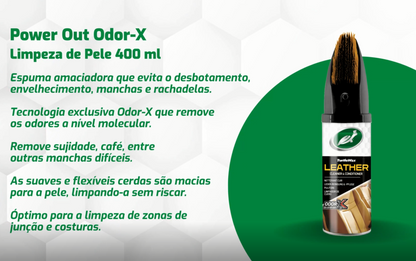 Power Out Odor-X Limpeza de Tecidos 400 ml Turtle Wax