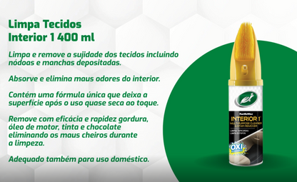 Limpa Tecidos "Interior 1" 400 ml Turtle Wax
